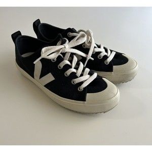 Veja Nova Black Low Top Canvas Sneakers Women's US 7